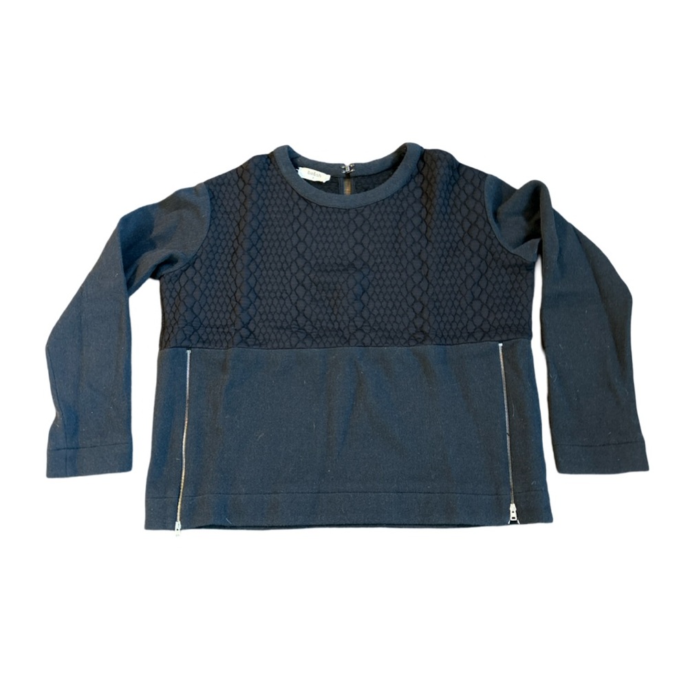 Ba&sh Textured Sweater with Long Sleeves and Round Neckline